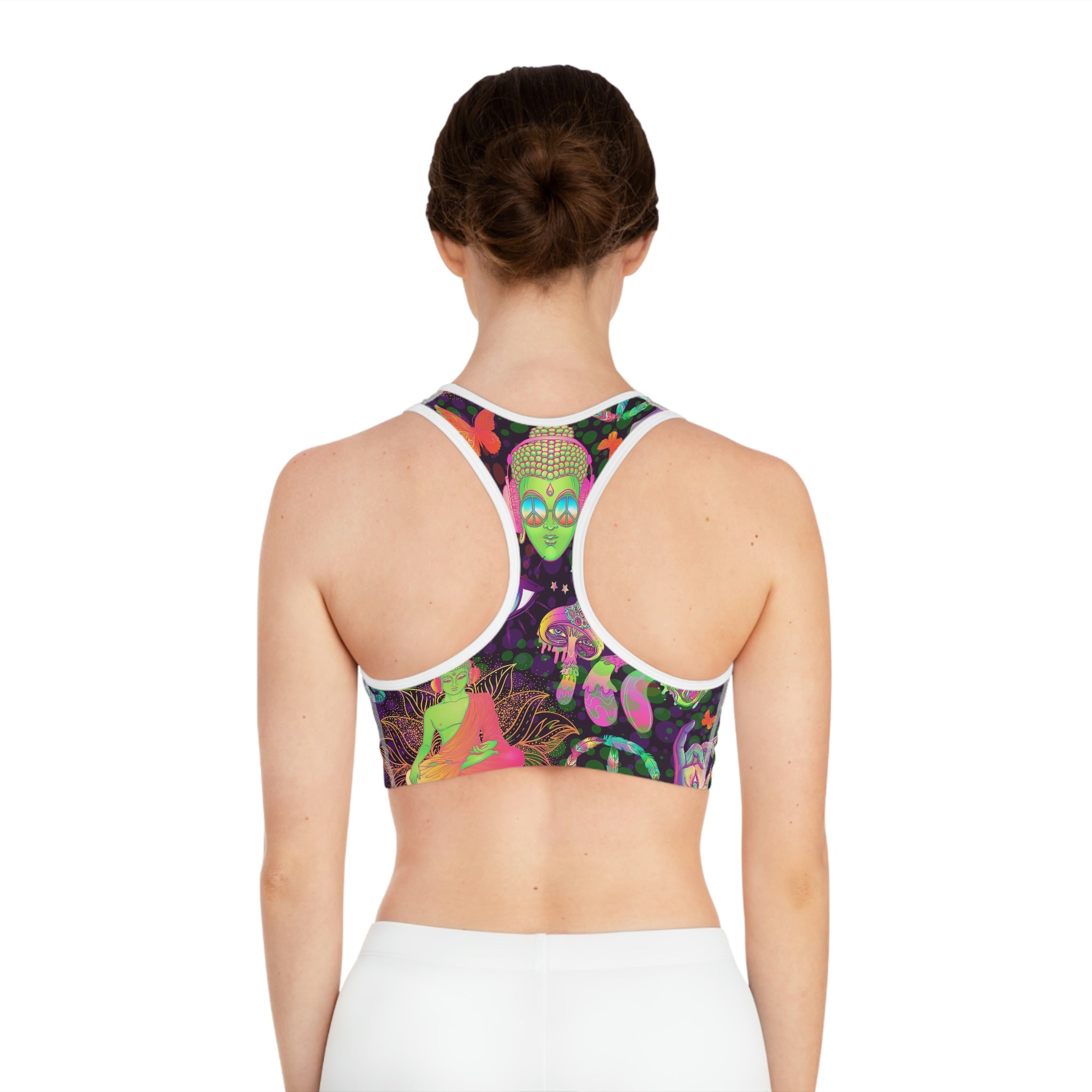 Groovy Psychedelic Sports Bra